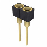 2 位置 插座 连接器 0.100"(2.54mm) 通孔 镀金 2 位置 插座 连接器 0.100"(2.54mm) 通孔 镀金