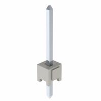 Connector Header Through Hole 1 position 0.100" (2.54mm) Connector Header Through Hole 1 position 0.100" (2.54mm)