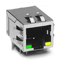 1 Port RJ45 Through Hole 10/100 Base-TX, AutoMDIX 1 Port RJ45 Through Hole 10/100 Base-TX, AutoMDIX