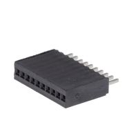 10 Position Receptacle Connector 0.050" (1.27mm) Through Hole Gold 10 Position Receptacle Connector 0.050" (1.27mm) Through Hole Gold