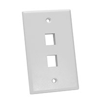 2 Port Faceplate White Single Gang 2 Port Faceplate White Single Gang