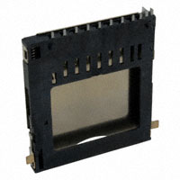 11 (9 + 2) 腳位卡連接器 安全數位 - SD 表面黏著直角式 金 11 (9 + 2) 腳位卡連接器 安全數位 - SD 表面黏著直角式 金