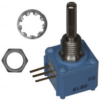 5k Ohm 1 Gang Linear Panel Mount Potentiometer 1.0 Turns Cermet 1W PC Pins 5k Ohm 1 Gang Linear Panel Mount Potentiometer 1.0 Turns Cermet 1W PC Pins