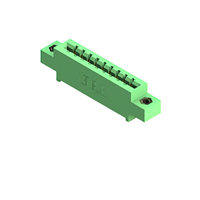 9 Position Female Connector Non Specified - Single Edge Gold 0.156" (3.96mm) Green 9 Position Female Connector Non Specified - Single Edge Gold 0.156" (3.96mm) Green