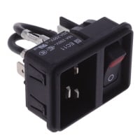 電源輸入連接器 插座、公插片 - 模組 IEC 320-C20 面板安裝、嵌入式 電源輸入連接器 插座、公插片 - 模組 IEC 320-C20 面板安裝、嵌入式