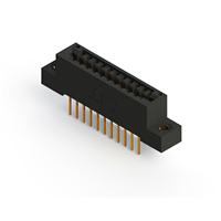 22 Position Female Connector Non Specified - Dual Edge Gold 0.125" (3.18mm) Black 22 Position Female Connector Non Specified - Dual Edge Gold 0.125" (3.18mm) Black