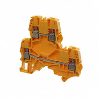 Terminal Block Connector 4 Position Feed Through Yellow 10-24 AWG Terminal Block Connector 4 Position Feed Through Yellow 10-24 AWG