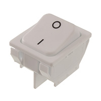 Interruttori a bilanciere DPST 16A (c.a.) 125 V Montaggio a pannello, a scatto Interruttori a bilanciere DPST 16A (c.a.) 125 V Montaggio a pannello, a scatto