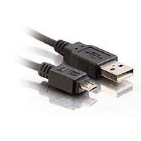 USB 2.0 Cable A Male to Micro B Male 6.56' (2.00m) Unshielded USB 2.0 Cable A Male to Micro B Male 6.56' (2.00m) Unshielded