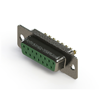 15 Position D-Sub Receptacle, Female Sockets Connector 15 Position D-Sub Receptacle, Female Sockets Connector