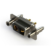 2 (Power) Position D-Sub, Combo Receptacle, Female Sockets and Male Pins Connector 2 (Power) Position D-Sub, Combo Receptacle, Female Sockets and Male Pins Connector