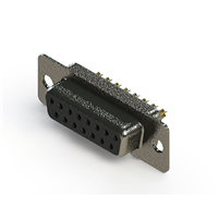 15 Position D-Sub Receptacle, Female Sockets Connector 15 Position D-Sub Receptacle, Female Sockets Connector