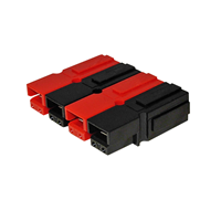 4 Position Blade Type Power Housing Connector Non-Gendered, Self Mating Black, Red 4 Position Blade Type Power Housing Connector Non-Gendered, Self Mating Black, Red