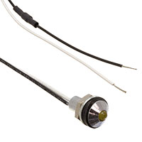 LED Panel Indicator 60° 120V 20mA Wire Leads - 6" (152.40mm) LED Panel Indicator 60° 120V 20mA Wire Leads - 6" (152.40mm)