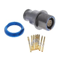 8 Position Circular Connector Receptacle, Female Sockets Crimp 8 Position Circular Connector Receptacle, Female Sockets Crimp