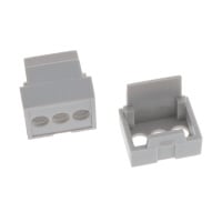 Plastic, ABS/PC Blend Terminal Guard 0.690" L x 0.550" W x 0.490" H (17.53mm x 13.97mm x 12.45mm) Gray Plastic, ABS/PC Blend Terminal Guard 0.690" L x 0.550" W x 0.490" H (17.53mm x 13.97mm x 12.45mm) Gray