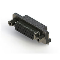 15 Position D-Sub Receptacle, Female Sockets Connector 15 Position D-Sub Receptacle, Female Sockets Connector