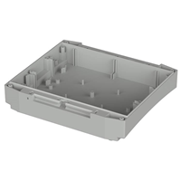 Box Plastic, ABS Gray Open End(s) 7.677" L x 6.811" W (195.00mm x 173.00mm) X 1.378" (35.00mm) Box Plastic, ABS Gray Open End(s) 7.677" L x 6.811" W (195.00mm x 173.00mm) X 1.378" (35.00mm)