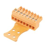 13 Positionen, Anschlussblock Stecker, Flanschdose , 0,150" (3,81mm) , 180° , Frei hängend 13 Positionen, Anschlussblock Stecker, Flanschdose , 0,150" (3,81mm) , 180° , Frei hängend