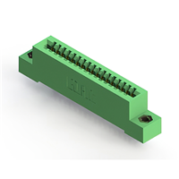 17 Position Female Connector Non Specified - Single Edge Gold 0.100" (2.54mm) Green 17 Position Female Connector Non Specified - Single Edge Gold 0.100" (2.54mm) Green