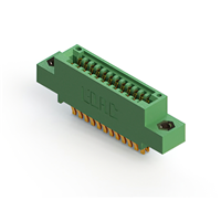 24 Position Female Connector Non Specified - Dual Edge Gold 0.100" (2.54mm) Green 24 Position Female Connector Non Specified - Dual Edge Gold 0.100" (2.54mm) Green