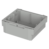 Box Plastic, ABS Gray Open End(s) 7.677" L x 6.811" W (195.00mm x 173.00mm) X 2.756" (70.00mm) Box Plastic, ABS Gray Open End(s) 7.677" L x 6.811" W (195.00mm x 173.00mm) X 2.756" (70.00mm)