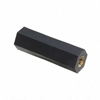 Hex Standoff Threaded M5 Nylon 1.575" (40.00mm) Black Hex Standoff Threaded M5 Nylon 1.575" (40.00mm) Black