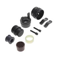 19 Position Circular Connector Plug, Female Sockets Solder Cup 19 Position Circular Connector Plug, Female Sockets Solder Cup