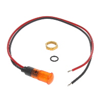 LED Panelindikator Gul 35° 2V 20mA Ledninger - 7,3" (185,42mm) LED Panelindikator Gul 35° 2V 20mA Ledninger - 7,3" (185,42mm)