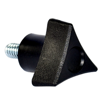 3 臂 旋钮 1/4"-20 轴,带有 无指示灯 尼龙 黑色 3 臂 旋钮 1/4"-20 轴,带有 无指示灯 尼龙 黑色