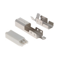 USB-B (USB TYPE-B) Plug Connector 4 Position Free Hanging (In-Line) USB-B (USB TYPE-B) Plug Connector 4 Position Free Hanging (In-Line)