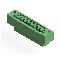 17 Position Card Edge Connector Housing Green 0.200" (5.08mm) 17 Position Card Edge Connector Housing Green 0.200" (5.08mm)