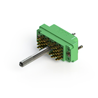 38 Connector Plug, Hermaphroditic Contacts Free Hanging (In-Line) Green Rack and Panel 38 Connector Plug, Hermaphroditic Contacts Free Hanging (In-Line) Green Rack and Panel