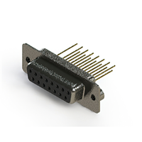 15 Position D-Sub Receptacle, Female Sockets Connector 15 Position D-Sub Receptacle, Female Sockets Connector
