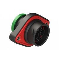 6 Position Circular Connector Receptacle Housing Panel Mount Backshell 6 Position Circular Connector Receptacle Housing Panel Mount Backshell