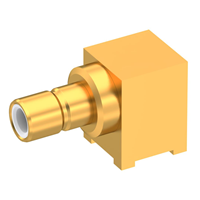 SMB Connector Jack, Male Pin 50 Ohms Surface Mount, Right Angle Solder SMB Connector Jack, Male Pin 50 Ohms Surface Mount, Right Angle Solder