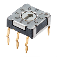 Dip Switch BCD 10 Position Through Hole Rotary for Tool Actuator 100mA 50VDC Dip Switch BCD 10 Position Through Hole Rotary for Tool Actuator 100mA 50VDC
