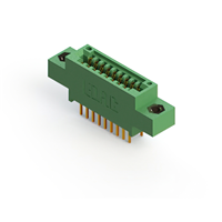 18 Position Female Connector Non Specified - Dual Edge Gold 0.100" (2.54mm) Green 18 Position Female Connector Non Specified - Dual Edge Gold 0.100" (2.54mm) Green