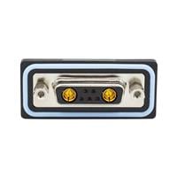7 (5 + 2 Power) Position D-Sub, Combo Receptacle, Female Sockets Connector 7 (5 + 2 Power) Position D-Sub, Combo Receptacle, Female Sockets Connector
