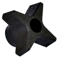 4 臂 旋钮 1/4"-20 轴,带有 无指示灯 尼龙 黑色 4 臂 旋钮 1/4"-20 轴,带有 无指示灯 尼龙 黑色