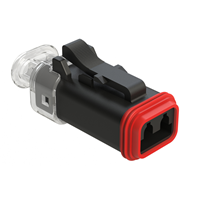 2 Rectangular Connectors - Housings Plug Gray 2 Rectangular Connectors - Housings Plug Gray