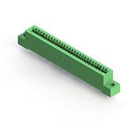28 Position Female Connector Non Specified - Single Edge Gold 0.100" (2.54mm) Green 28 Position Female Connector Non Specified - Single Edge Gold 0.100" (2.54mm) Green