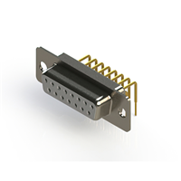 15 Position D-Sub Receptacle, Female Sockets Connector 15 Position D-Sub Receptacle, Female Sockets Connector