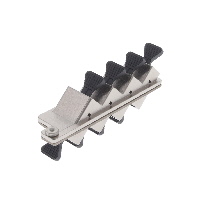 Coupler Fiber Optic Connector MPO Receptacle To MPO Receptacle Panel Mount, Flange (2 Hole) Coupler Fiber Optic Connector MPO Receptacle To MPO Receptacle Panel Mount, Flange (2 Hole)