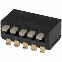DIP 开关 SPST 5 位置 表面贴装,直角 Piano 触动器 100mA 5VDC DIP 开关 SPST 5 位置 表面贴装,直角 Piano 触动器 100mA 5VDC