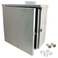 Box Metal, Steel Gray Hinged Door, Lid 12.000" L x 6.000" W (304.80mm x 152.40mm) X 12.000" (304.80mm) Box Metal, Steel Gray Hinged Door, Lid 12.000" L x 6.000" W (304.80mm x 152.40mm) X 12.000" (304.80mm)