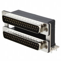 37,37 位 D 型超微 - 叠接式 插头,公引脚 连接器 37,37 位 D 型超微 - 叠接式 插头,公引脚 连接器