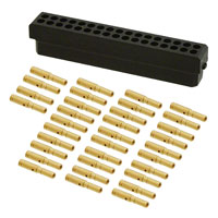 34 Position Rectangular Receptacle Connector Crimp Gold 28-32 AWG 34 Position Rectangular Receptacle Connector Crimp Gold 28-32 AWG