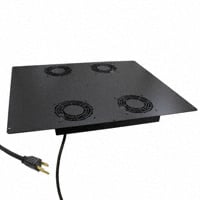 Rack Fan Tray, AC, 4 Fans, 100 CFM 23.75" L x 20.00" W x 1.53" H (603.3mm x 508.0mm x 38.9mm) Rack Fan Tray, AC, 4 Fans, 100 CFM 23.75" L x 20.00" W x 1.53" H (603.3mm x 508.0mm x 38.9mm)