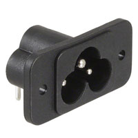 Power Entry Connector Receptacle, Male Pins IEC 320-C6 Panel Mount, Flange; Through Hole, Right Angle Power Entry Connector Receptacle, Male Pins IEC 320-C6 Panel Mount, Flange; Through Hole, Right Angle